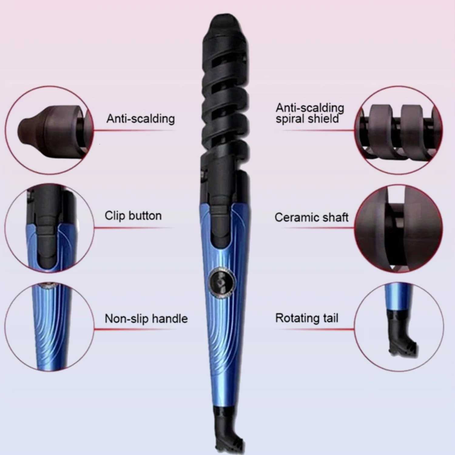 2-in-1 Curling Iron Set Instant Heat Up for Short Medium and Long Hair Wens Hair Tools Holiday Gifts C251202