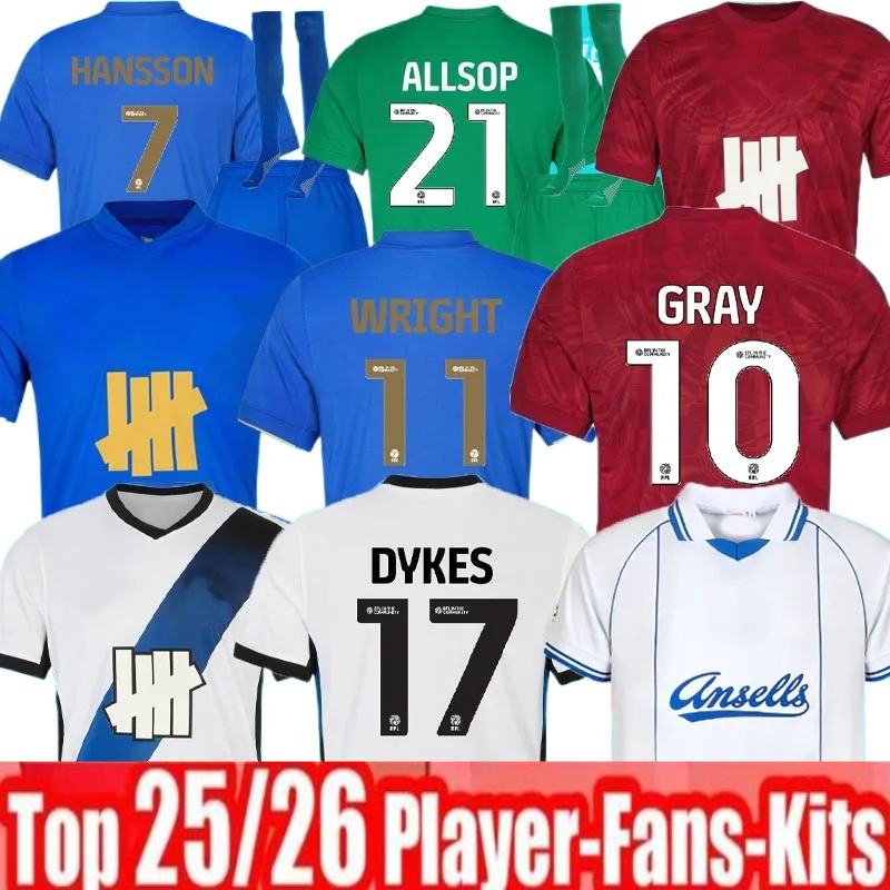 25 26 Birmingham soccer jerseys hird City 2025 2026 Camiseas KLARER JUTKIEWICZ HANSSON WRIGHT DYKES WILLUMSSON Davies Sansfield Aduls Kids KIT fooball