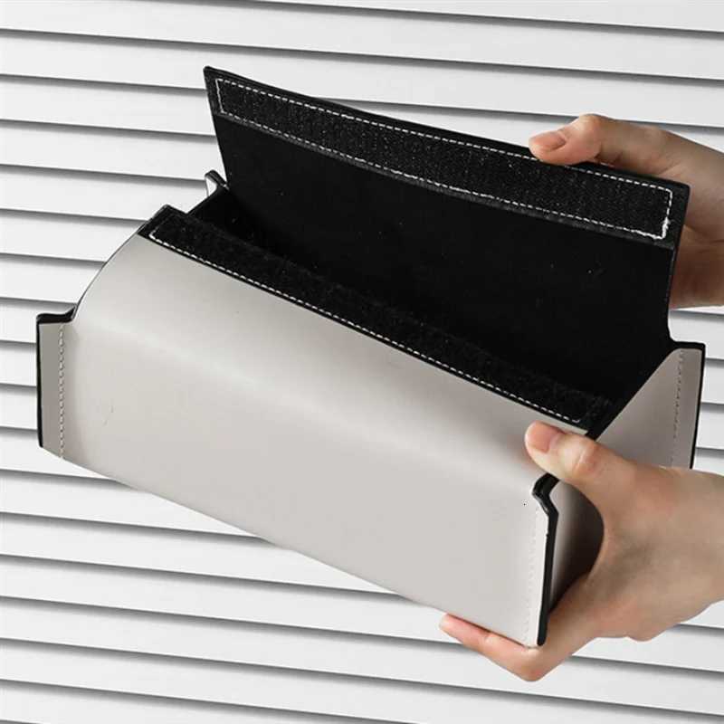 BMBY-Tissue Box Leather Napkin Case Luxury Paper Cover Living Ro Tissue Paper Holder Desktop He Tabletop Decoration Green H251201