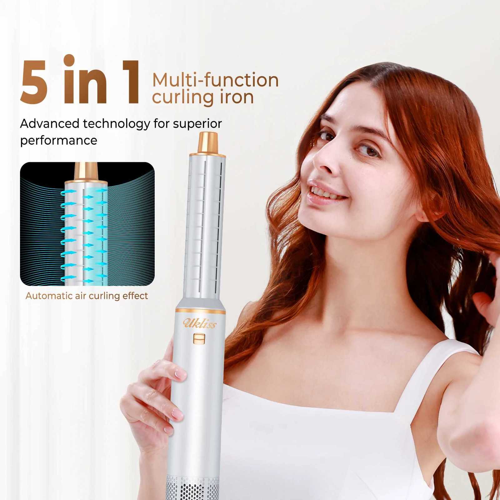 5 in 1 Hair Dryer Hot Cb Set Professional Curling Iron Hair Straightener Styling Tool For Professional Hair Dryer Household C251202
