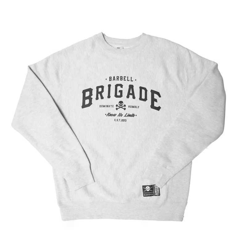 BARBELL BRIGADE Men Oversized Pullover Sports Hoodies Sweatshirts Men O Neck Long Sleeve Casual Sweatshirt Street Sportswear J251203