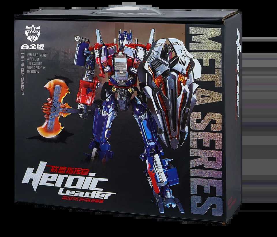 31CM Transformation Optimus Prime Robot Car Toys Truck Head Metal Weapons Suit Gold Black Autobots Action Figure Model Toys Gift Y251129