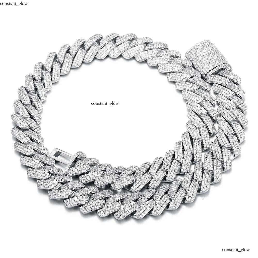 Miami Moissanite Cuban Link Pass Dimond Tester 12Mm Wide Micro Paved 2 Row Diamond Iced Out Chain Necklace Rapper Hip Hop Gold Jewelry Chains For Men 