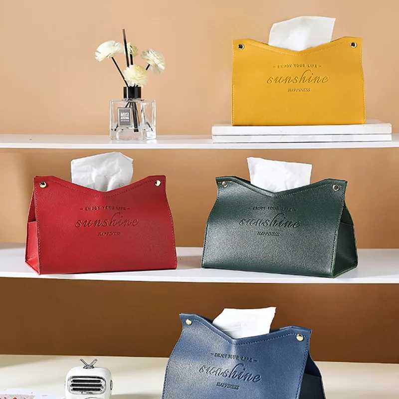 Leather Tissue Box Car Tissue Box He Living Ro Decoration Bedro Kitchen Desktop Nordic Large Storage Box Napkin Holder H251201