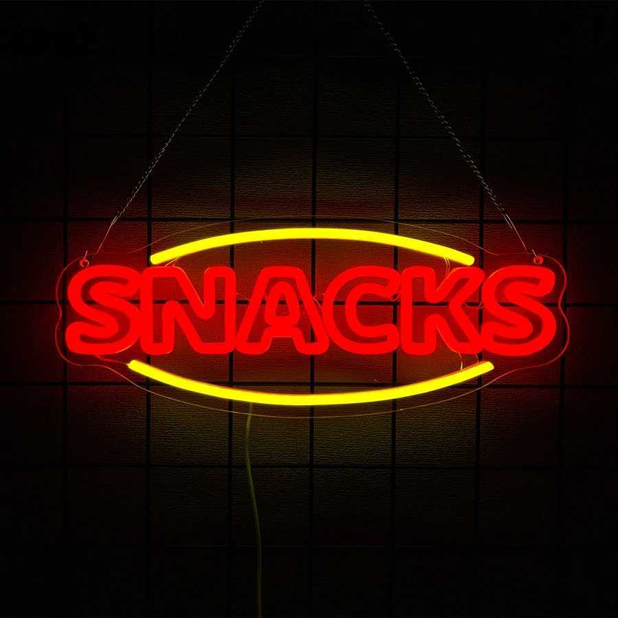 Fast Food Led Neon Sign Used For Snack Business Wall Decor Hamburger Fried Chicken Icon Fast Food Restaurant Wall Lamp H251201