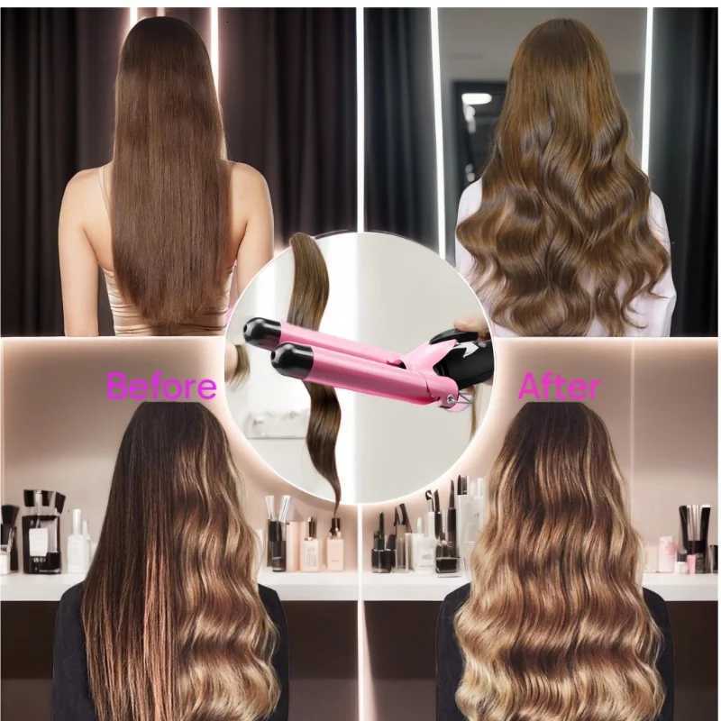 IRUIBEAUTY Professional Hair Curling Iron Ceramic Triple Barrel Hair Curler Irons Hair Styler Hair Waver Styling Tools C251202