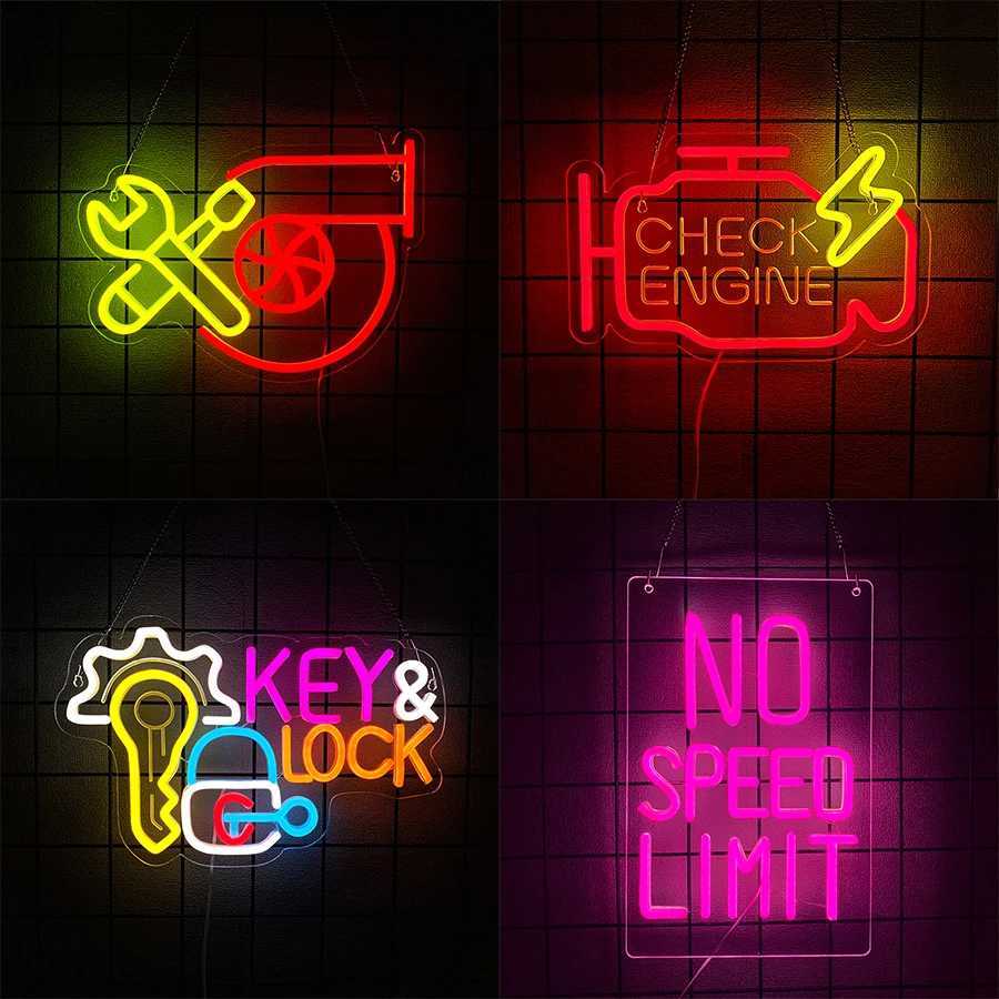 Garage Series Neon Signs Repair Tool Icons Usb Powered Used In Garage Club Bar Parts Store Man Cave Decor Easy To Hang H251201