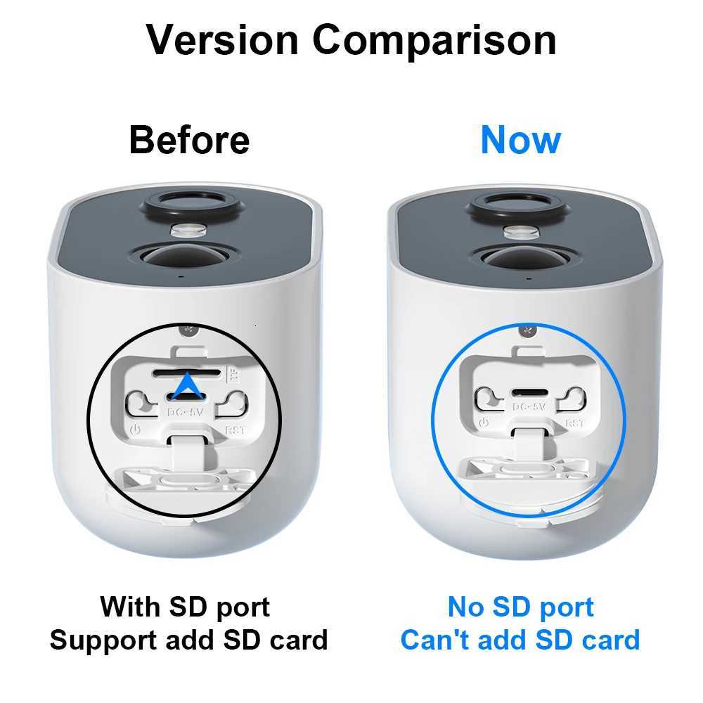 ANRAN 2/3/4PCS Battery Camera 2K 24G WiFi Camera He Protection Security Camera PIR Detection Basic Cloud Storage5200mAh C251202