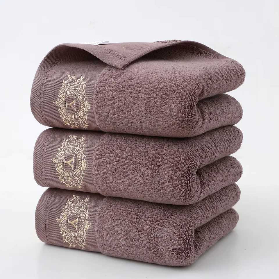 3Pcs Solid Color Towel Set - 35x75cm Soft Absorbent Towels with Y Ideal for Home Hotel Use Y251202