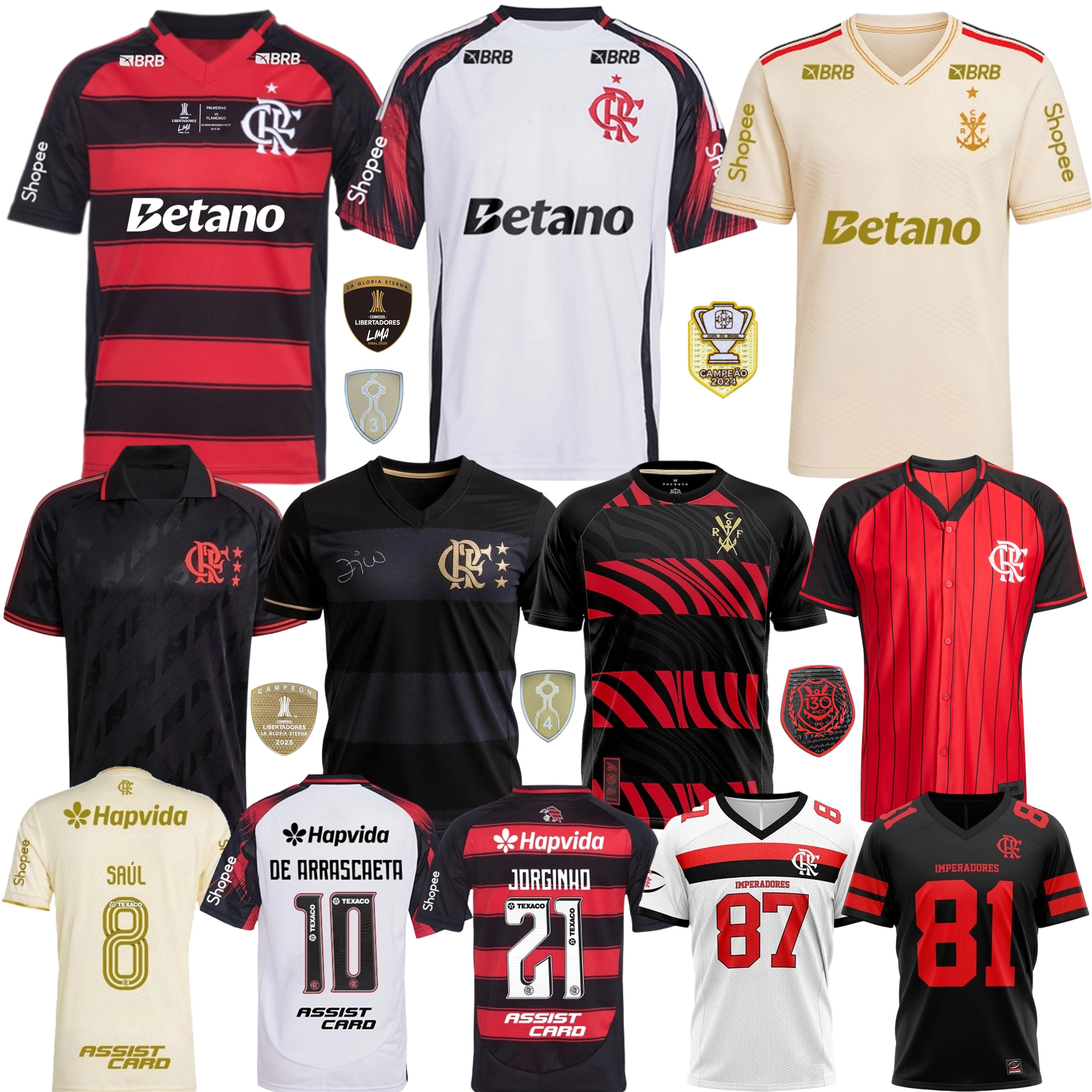 2025 2026 Flamengo soccer jerseys 25 26 Flamenco home away 3rd Camisa S.LINO PEDRO DANILO DE ARRASCAETA Jorginho football shirt