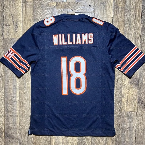 011 18 Caleb Williams Custom Football Jerseys D'Andre Swift DJ Moore Jaquan Brisker Darnell Wright Kevin Byard III Jaylon Johnson