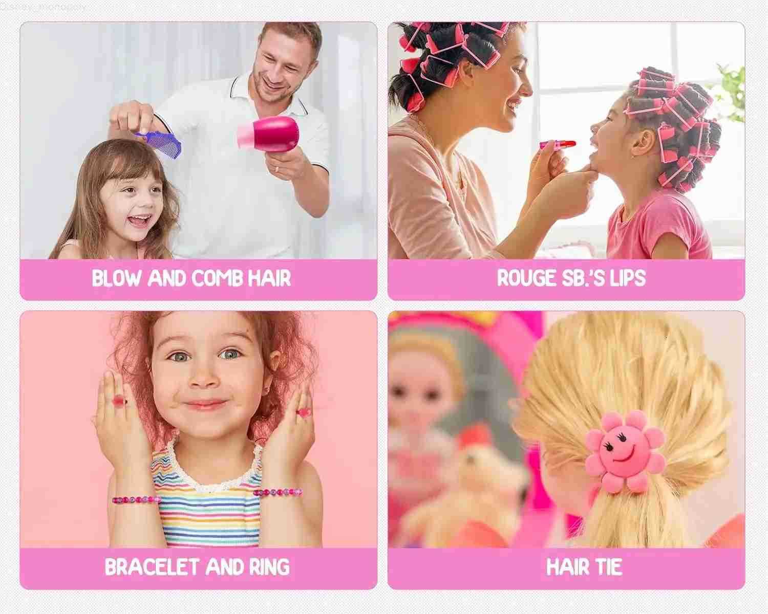 Disney Vanity Makeup Table Toy with Adjustable Mirror Comfortable Seat Electronic Organ Lights for Little Girls Toddler Vanity Set H251202