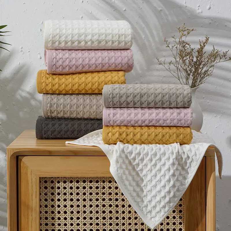 Cotton Waffle Gauze Towel Adult Household Soft Absorbent Towel Cotton A-type Face Towel Bath Towel Hand Towel Gift Towel Y251202