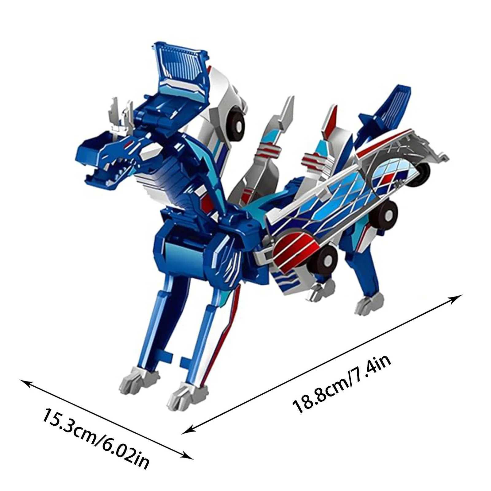 Newest 2 in 1 Magic Transformation Car Kids Transformer Toys Deformed Horse Model Magnetic Collision Deformation Car Gift Y251129
