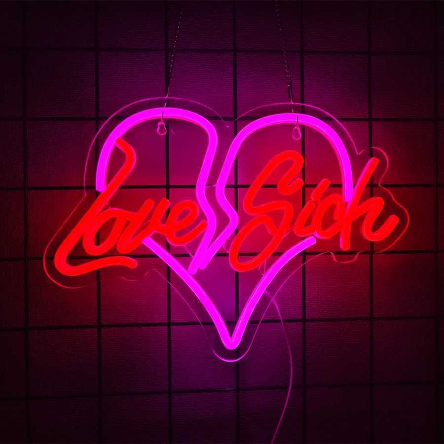 Neon Sign With Bar Theme Letters And Coconut Tree Icons Used For Decor Of Rooms Bars Clubs Holiday Parties And Man Caves H251201