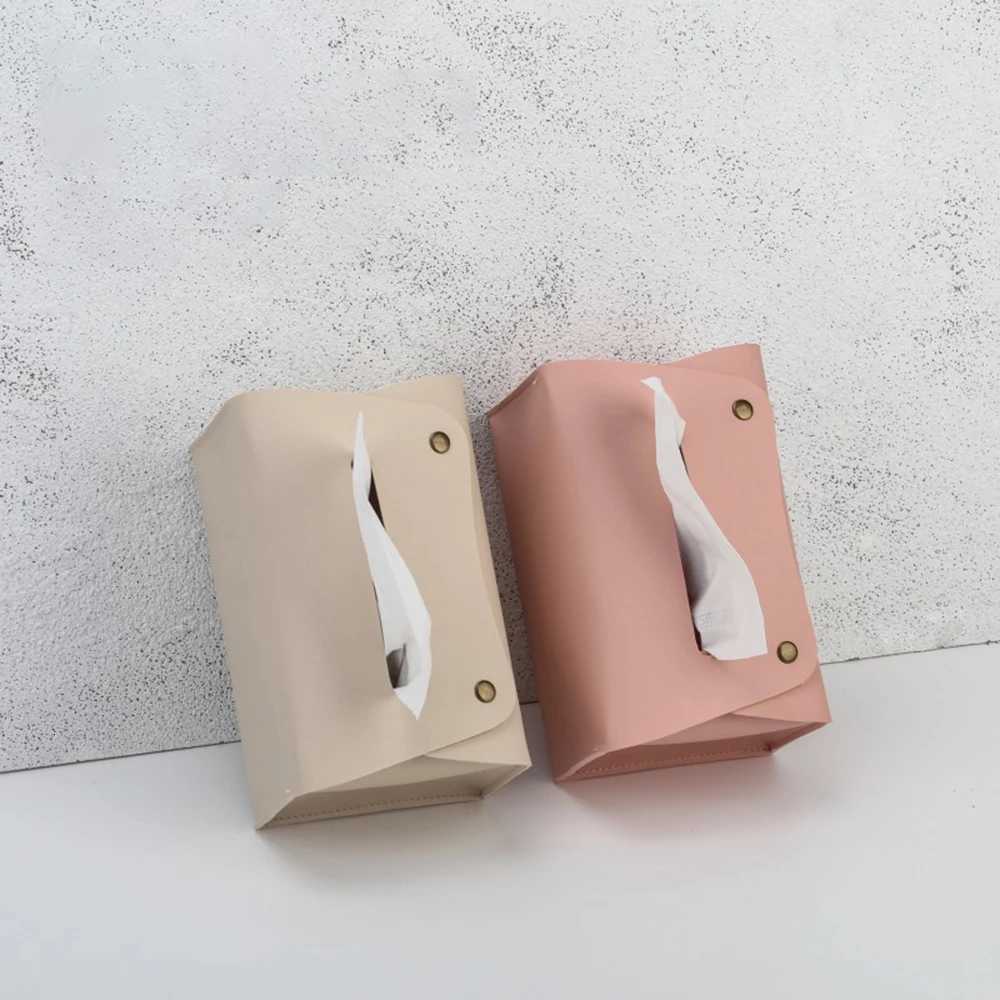 1 Household Pu Leather Tissue Box Desktop Decoration Suitable For Dining Ro Living Ro Kitchen Tissue Storage Box H251201