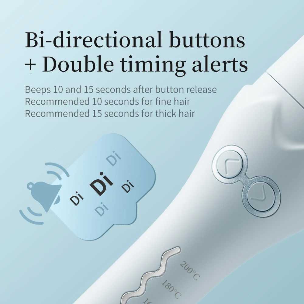 36mm Autatic Rotating Hair Curler - Ceramic Electric Curling Iron Wand with Negative Ions Anti-Tangle Curling Stick for Waves C251202