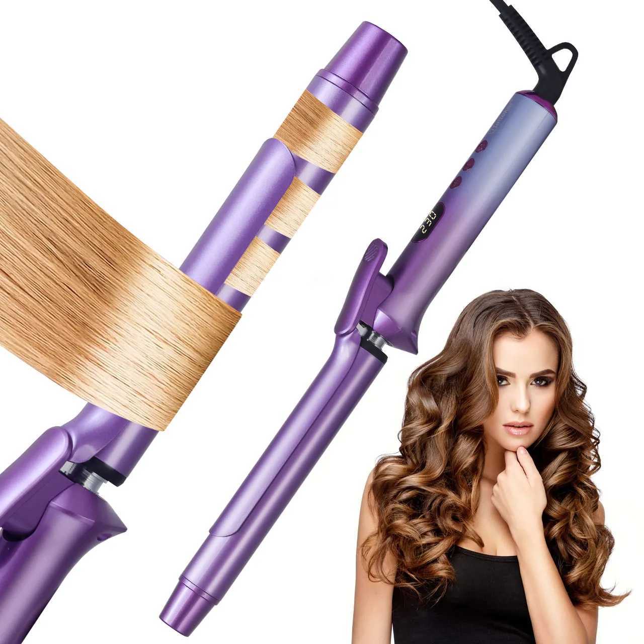 Hatteker US Hair Curler Large Volume Does Not Hurt The Hair Perm Negative Ion 25mm Bangs La Syling Electric Curling Iron C251202