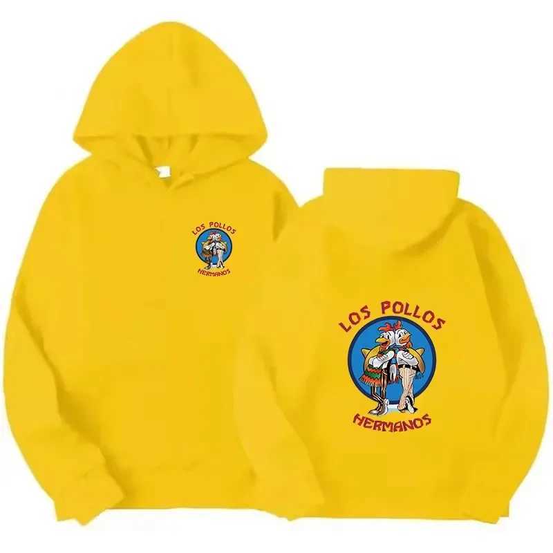 Autumn Winter FLeece Loose Sweatshirt Bad Hoodie Los Pollos Hermanos Chicken Brothers Print Tracksuit Men Women Fashion J251203