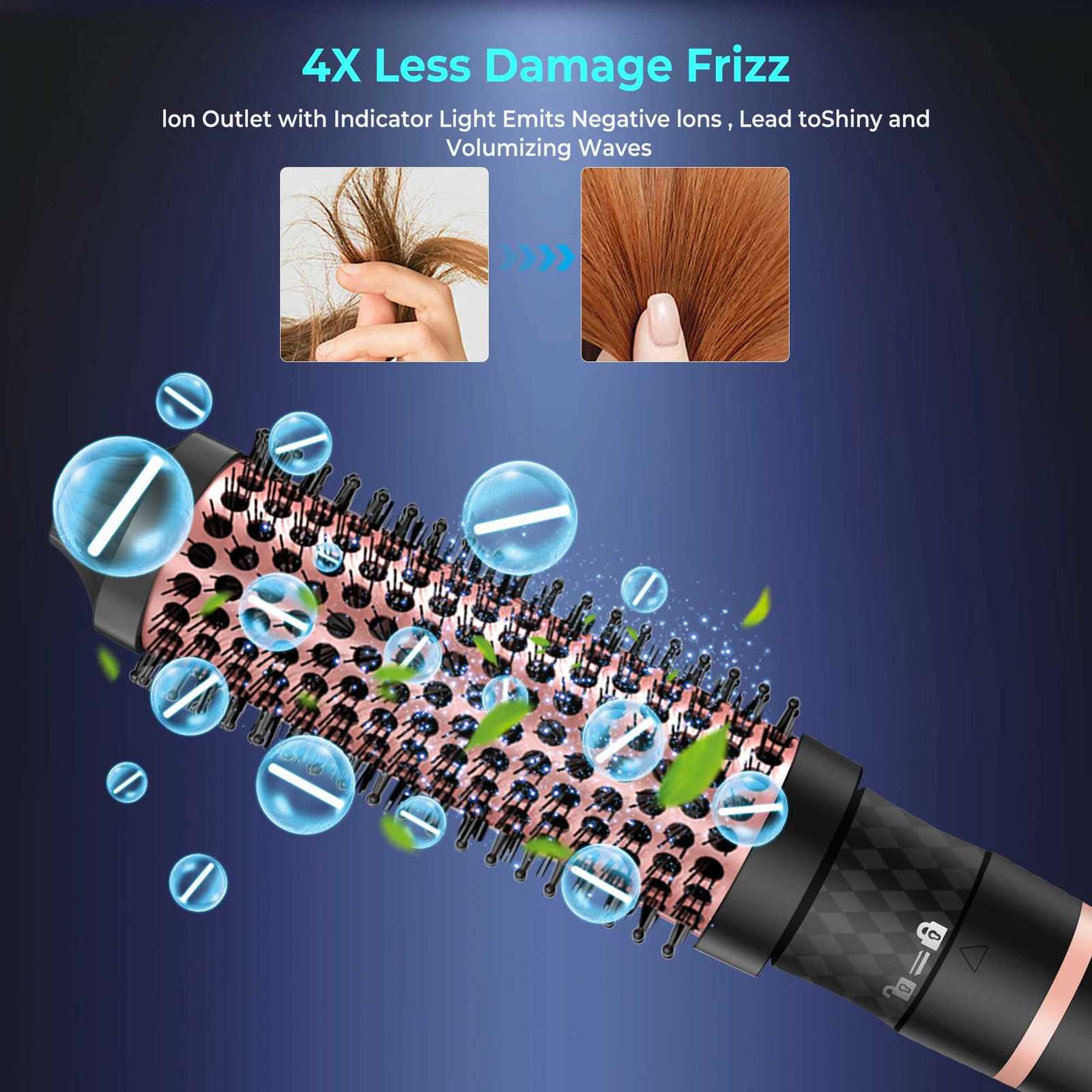 2 in 1 Thermal B Set Double PTC Heated Heat Round B Ionic Curling B 11 Temps Heated Curling B C251202