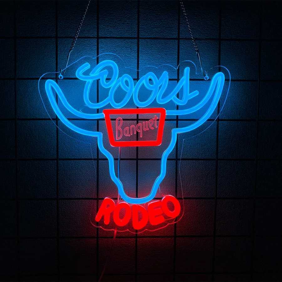 Bar Led Neon Sign OxS Horn Personality Icon Usb Powered Used For Art Decor Of Beer Bars Clubs Theme Parties And Man Caves H251201