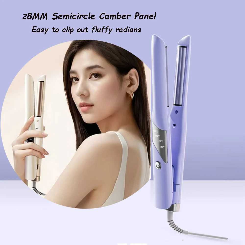 Semi-Arc Shaped Splint Morgan Curling Iron Hair Ceramic Curlers Fluffy Hair Root Perm Curling Fast Heating Flat Iron C251202