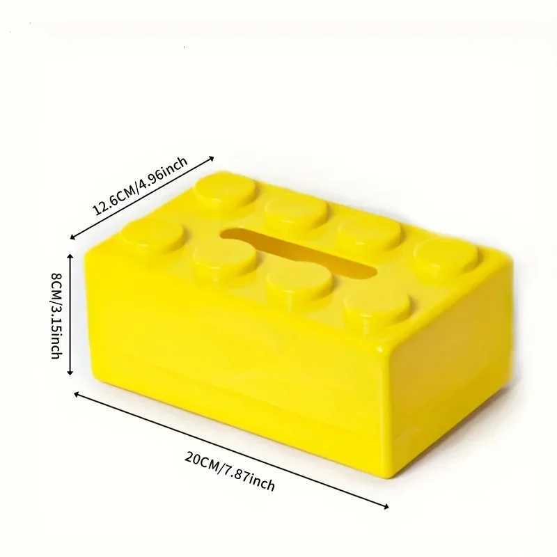 building block tissue box high appearance ll mti-functional he napkin storage box living ro coffee table storage box H251201