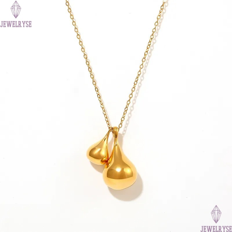 long 18k gold chain drop necklace designer for woman stainless steel pendant silver necklaces 60cm daily outfit fashion jewelry birthday friend family