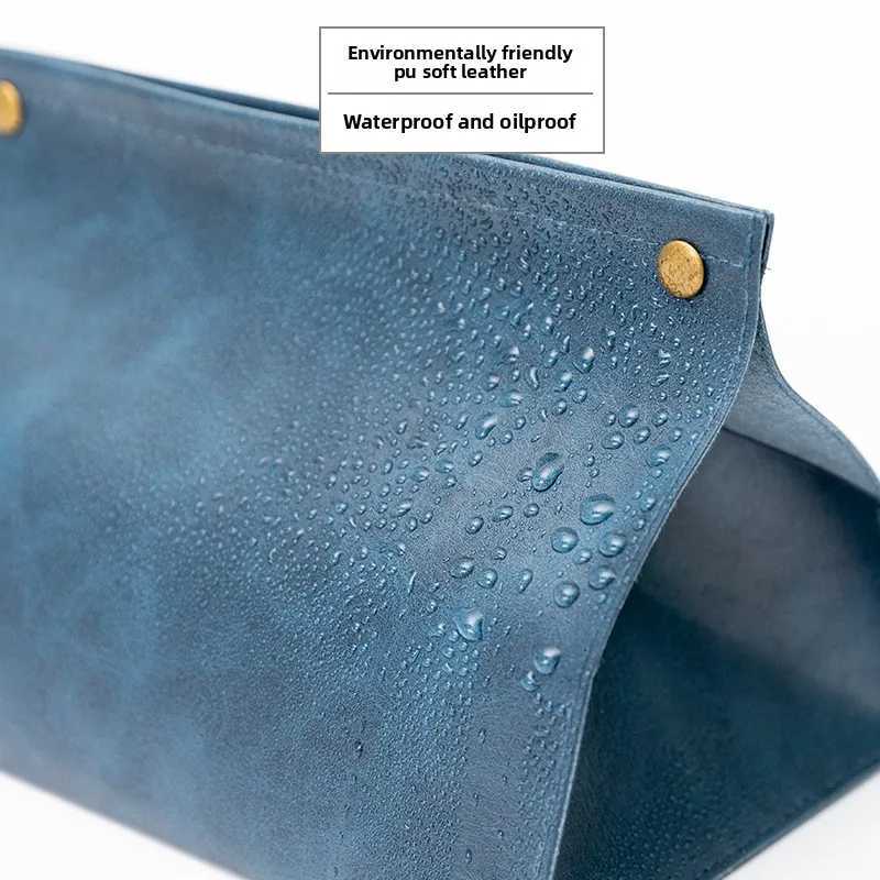Leather carton ins wind living ro creative he European car tissue bag H251201