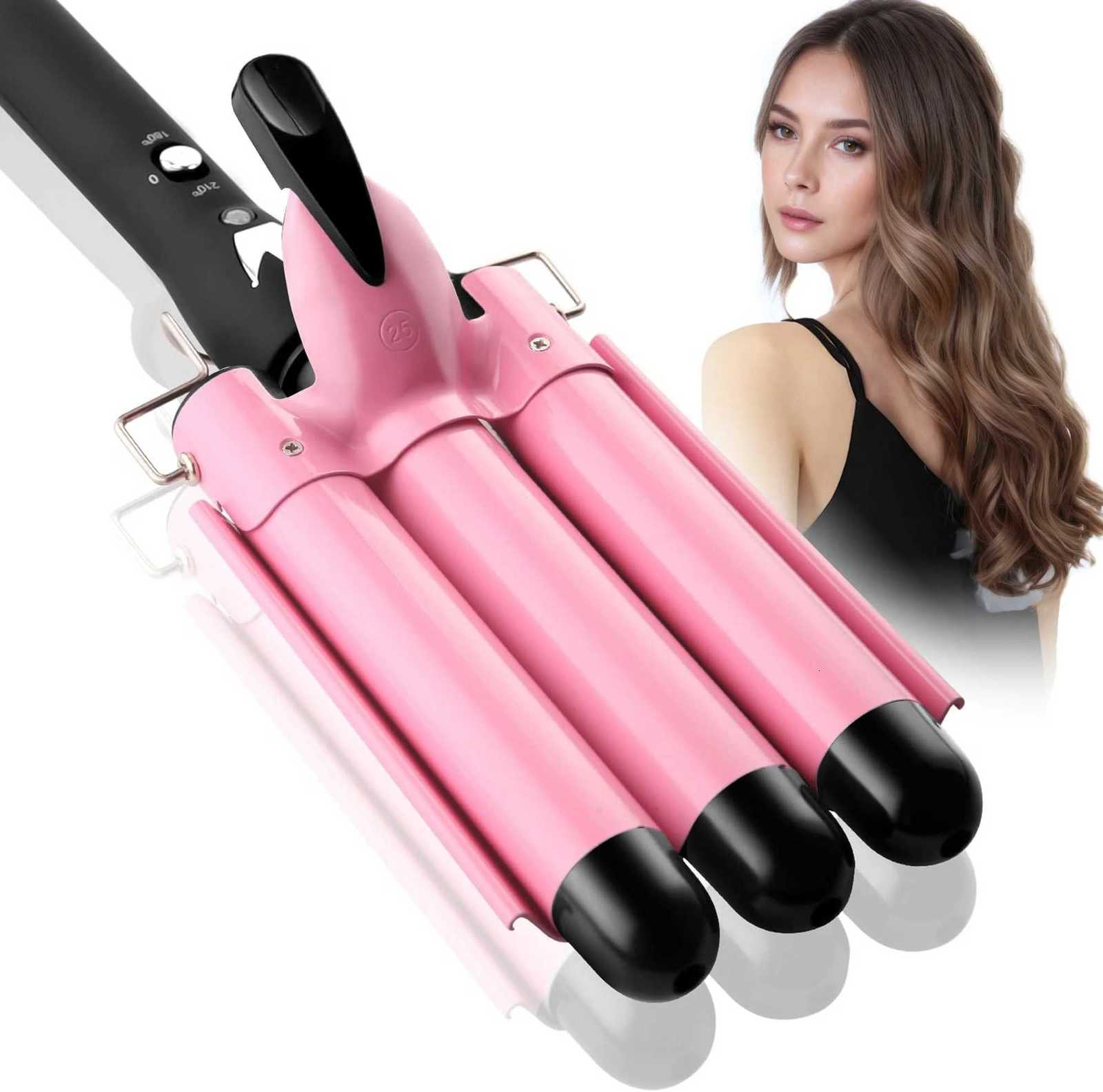 IRUIBEAUTY Professional Hair Curling Iron Ceramic Triple Barrel Hair Curler Irons Hair Styler Hair Waver Styling Tools C251202