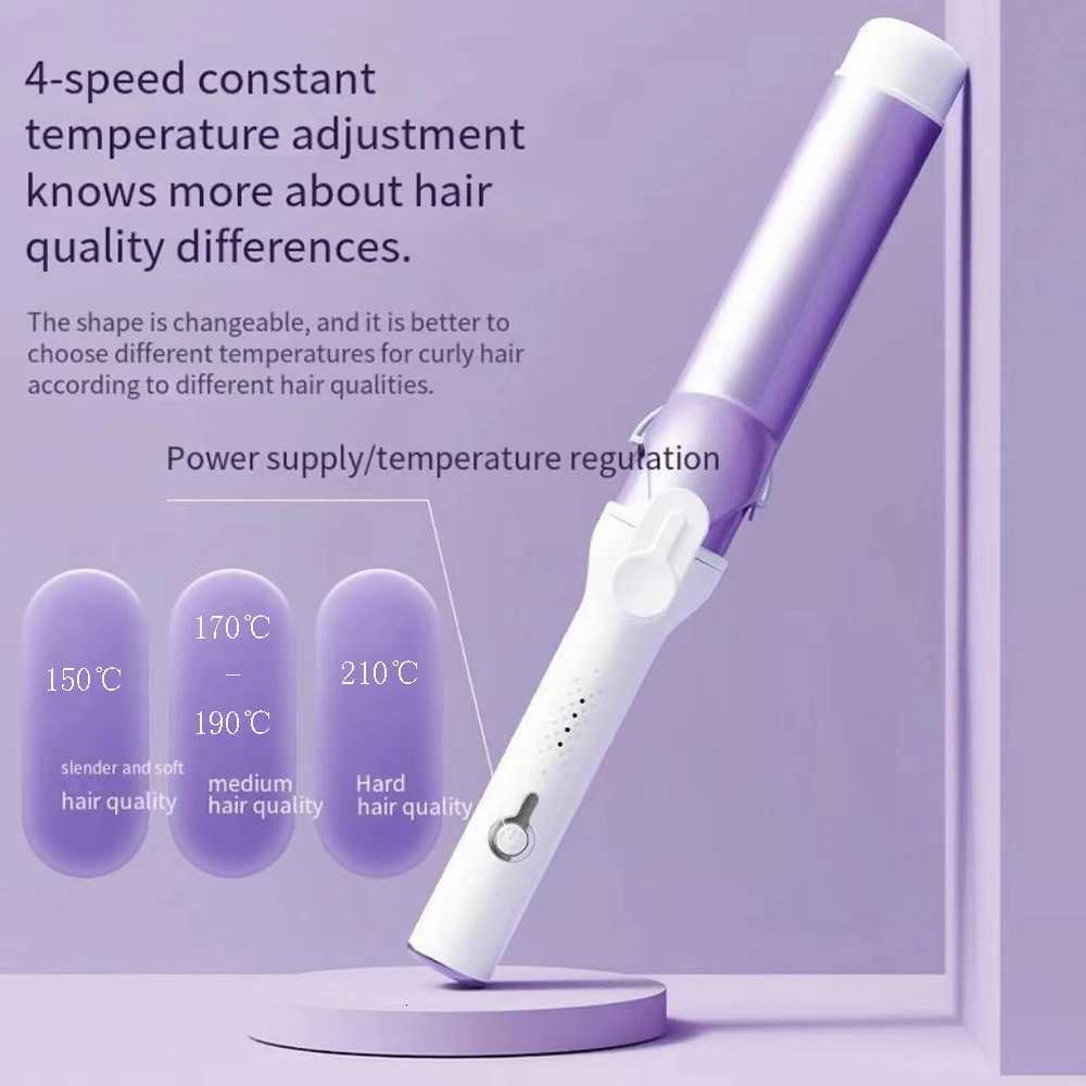 Wen Professional 40Mm Ceramic Curling Iron Hair Curler Big Wave Electric Curler Hair Styling Tool C251202