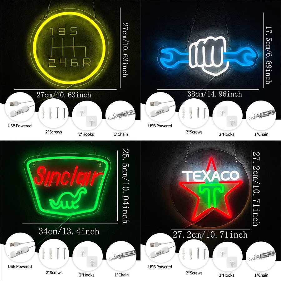 Neon Signs For Car Repair Wrench Tool Icons Used For Art Decor In Repair Shops Gas Stations Garages Clubs And Man Caves H251201
