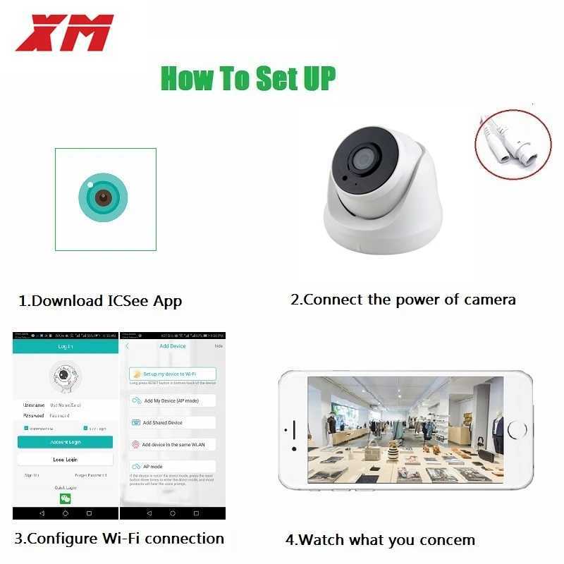 2MP De WiFi Camera 1080P HD Wireless Security Camera CCTV IP Camera with Au IR LED Motion Detection Night Vision Cam C251202