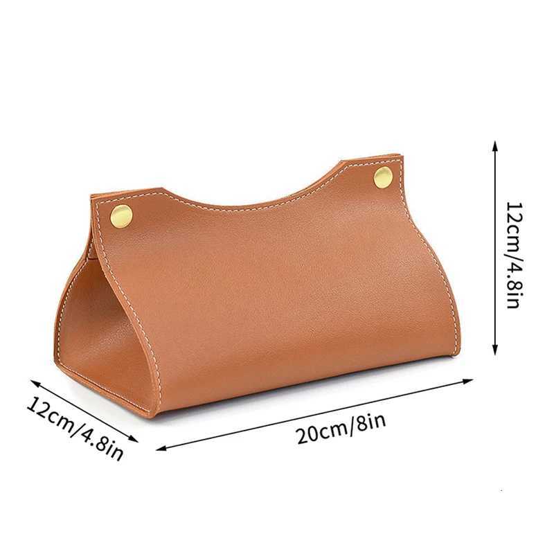 Pu Leather Tissue Box Cover Holder Car Living Ro Bedro Decoration Kitchen Desktop Nordic He Napkin Holder Large Storage H251201