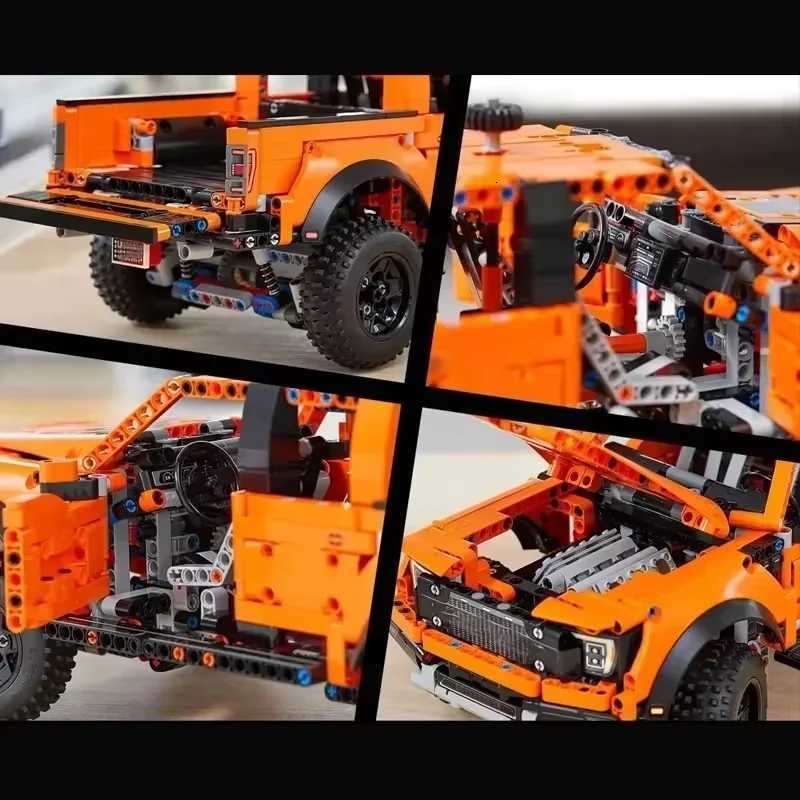 1379PCS Tech Raptors F150 Truck Race Car Building Kit Cpatible MOC Creative DIY Vehicle Bricks Toys Gift for Kids Teens C251203