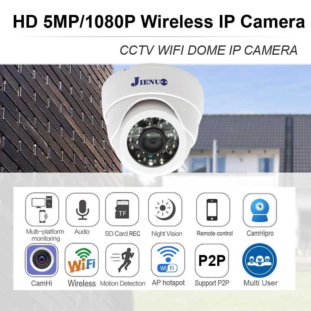 JIENUO De Wifi Camera IP 5MP Cctv Surveillance Video Security Wireless Au IPCam Indoor Infrared 2MP HD He Cam CamHi C251202