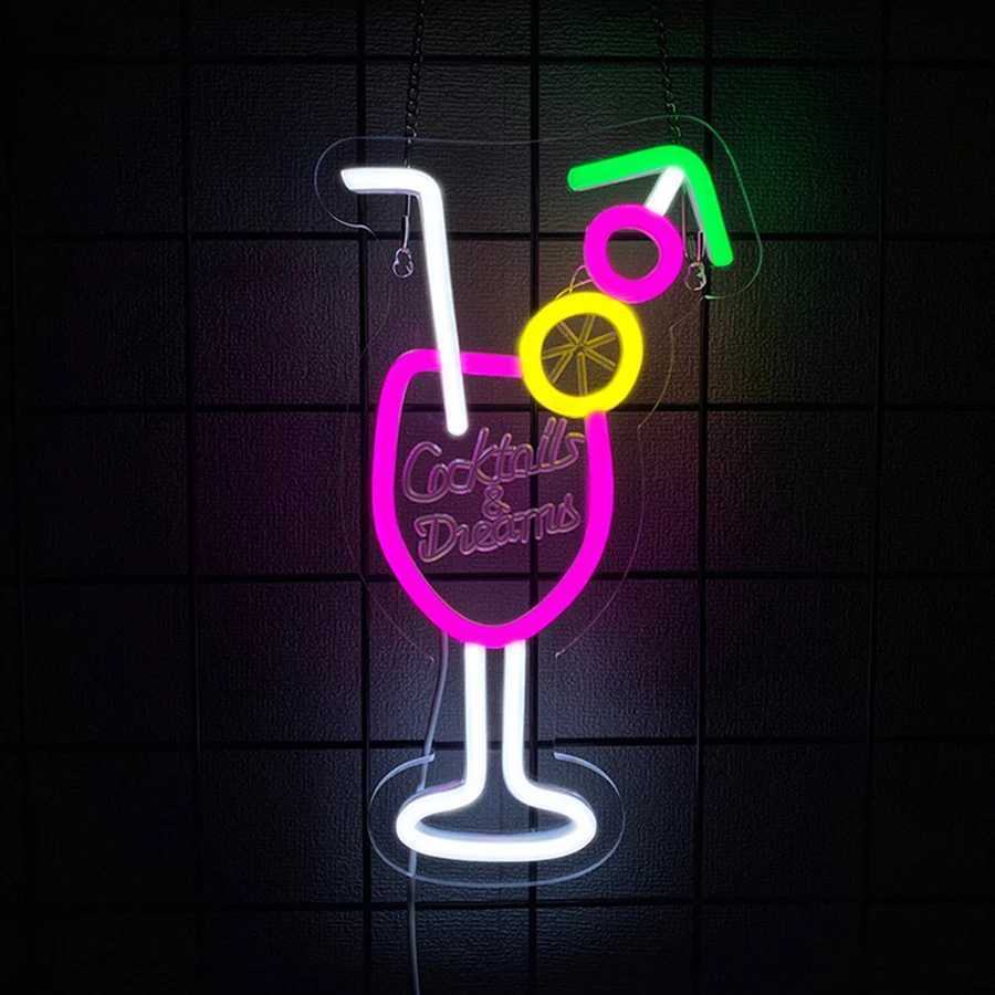Cocktail Series Neon Signs Bar Business Wall Lights Usb Powered Used For Restaurants Holiday Parties Shops Man Caves Decor H251201