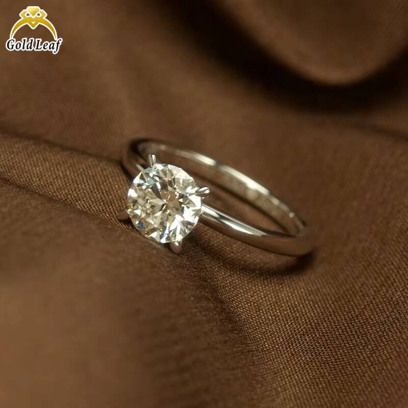 13 CT Round Brilliant Lab Gown Diamond Solitaire Ring IGI GIA Report Cvd HPHT Lab Grown Created Diamond Solid Gold Diamond Ring