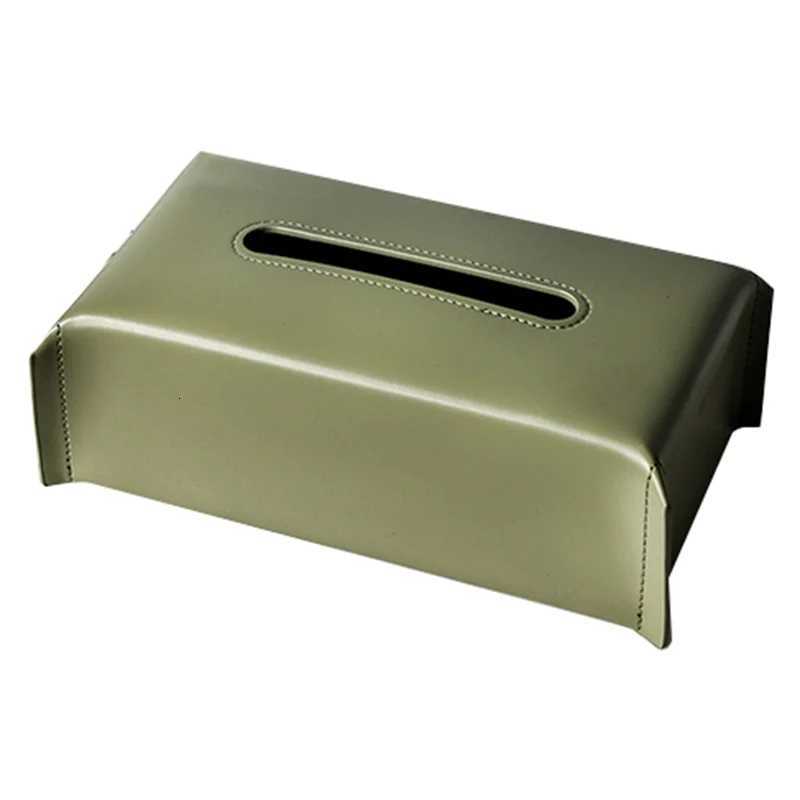 AT44-Tissue Box Synthetic Leather Napkin Case Living Ro Tissue Paper Holder Desktop He Tabletop Decoration H251201