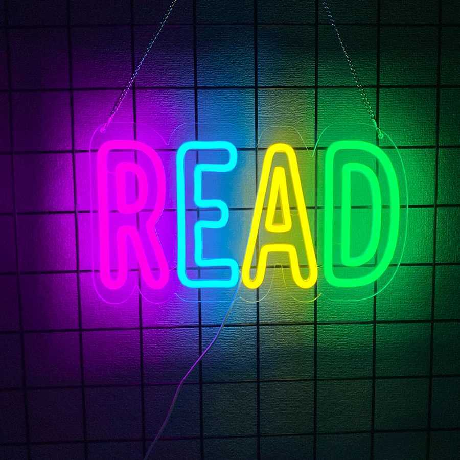 Neon Signs Of Learning Quotations Inspirational Letter Icon Suitable For Bedroom Classroom Office And Library Art Decor H251201