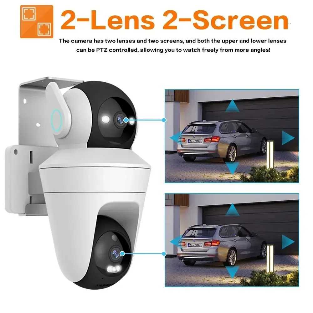 10X PTZ Zo 5K 10MP Dual Lens WiFi Security Camera 360 PTZ OutDoor With ICam365 Two-Way Au Motion Tracking Local Storage C251202