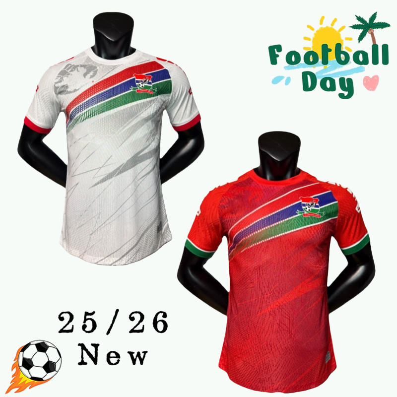 2026 2027 Gambia soccer jersey World Cup Mens Home away training uniform Fans player soccer jerseys mens kids football shirts Gambia de Football