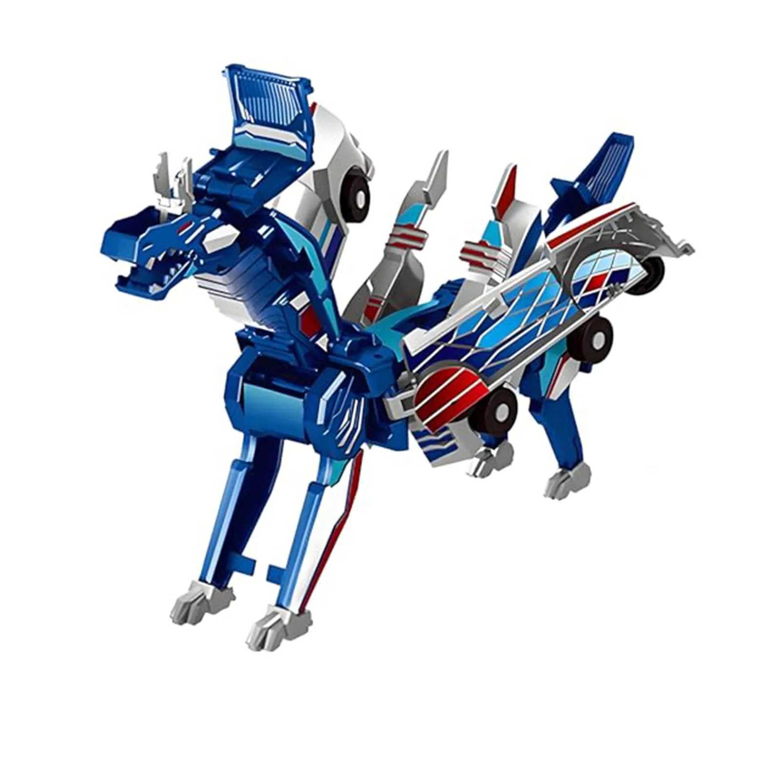 Newest 2 in 1 Magic Transformation Car Kids Transformer Toys Deformed Horse Model Magnetic Collision Deformation Car Gift Y251129