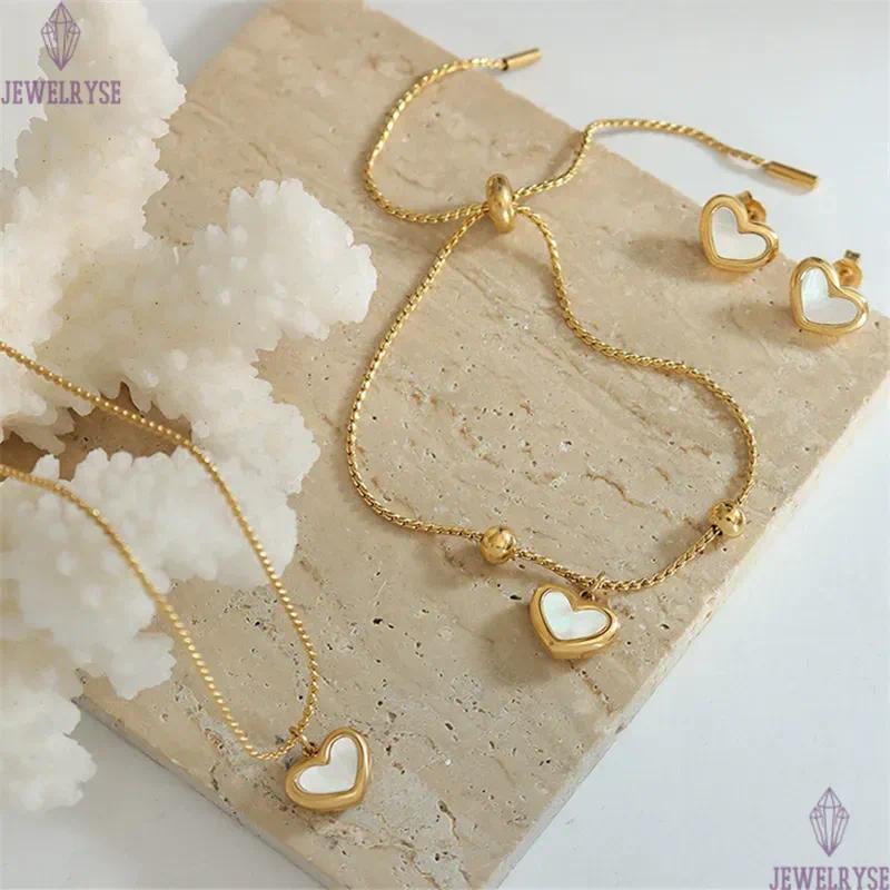 fashion heart stainless steel 18k gold designer necklace for woman party pendant luxury necklaces chain choker jewelry birthday friend valentines day 