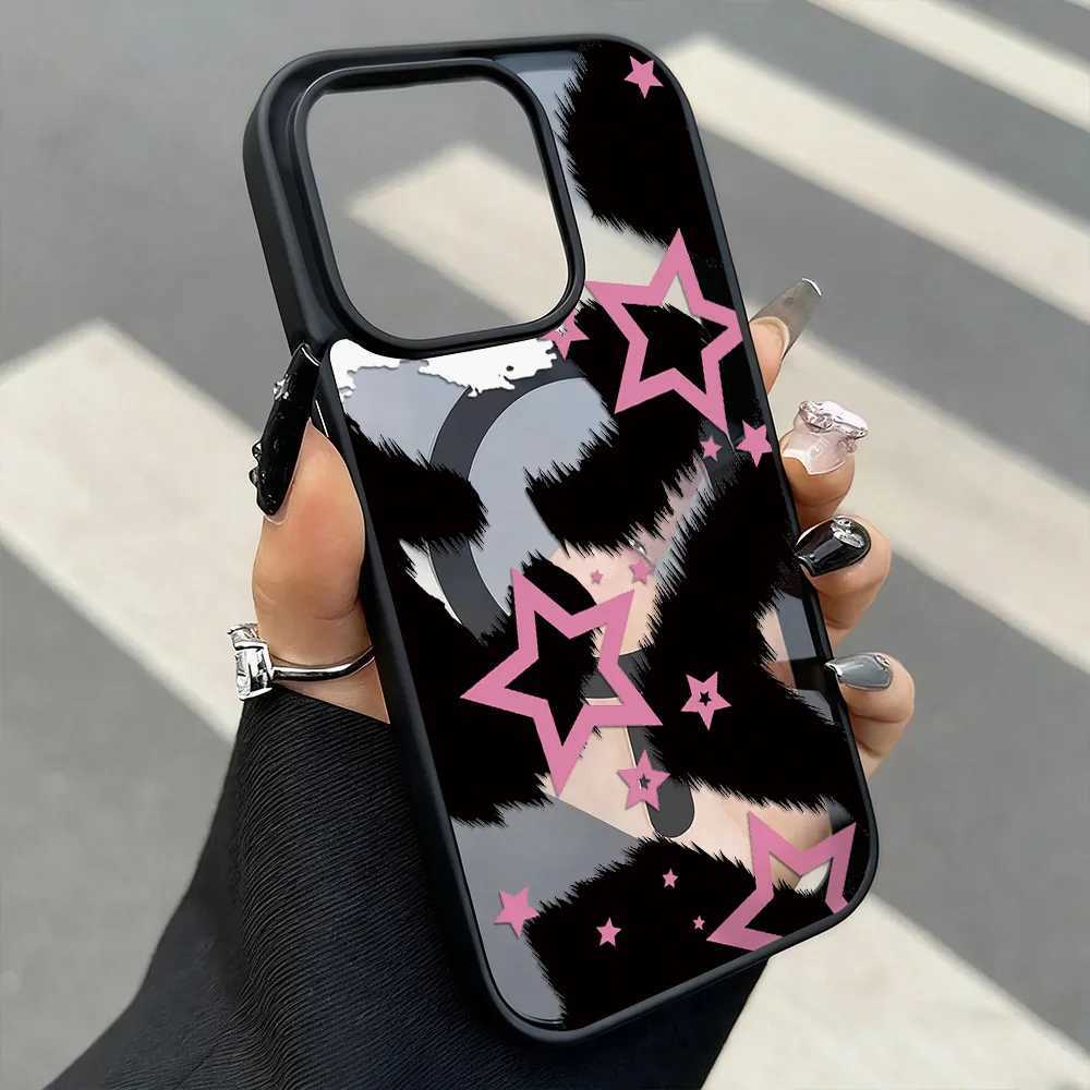 LeoPard Print Phone Case For iPhone 17 Pro Max 13 11 15 14 12 16 Pro Max Clear For Magnetic Wireless Charging Cover J251202