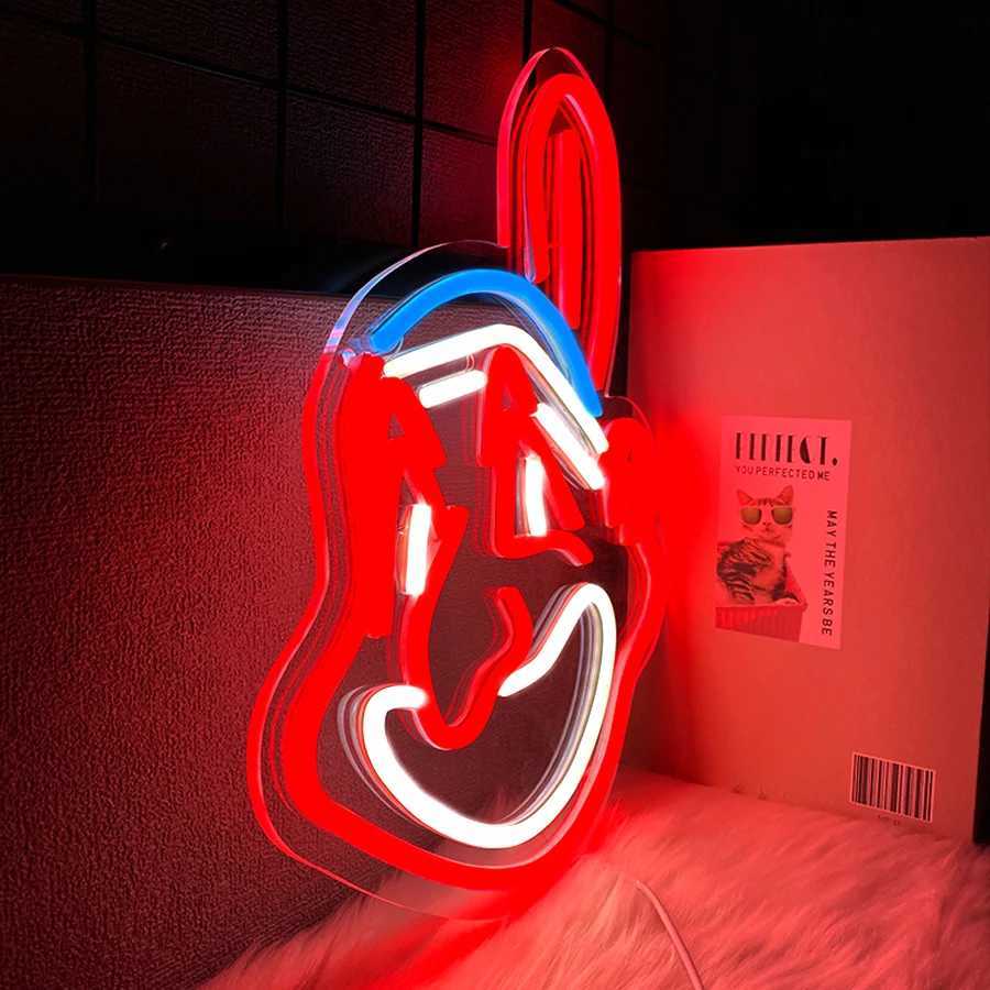 Animation Neon Sign Cartoon Character Icon Game Player Gift Used For Bedroom Game Room Man Cave Party Decor Christmas Gift H251201