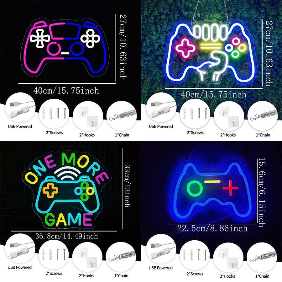 Game Controller Led Neon Sign Suitable For Wall Decor Of Game Room Handle Shape Is The Best Gift For Gamers Easy To Hang H251201