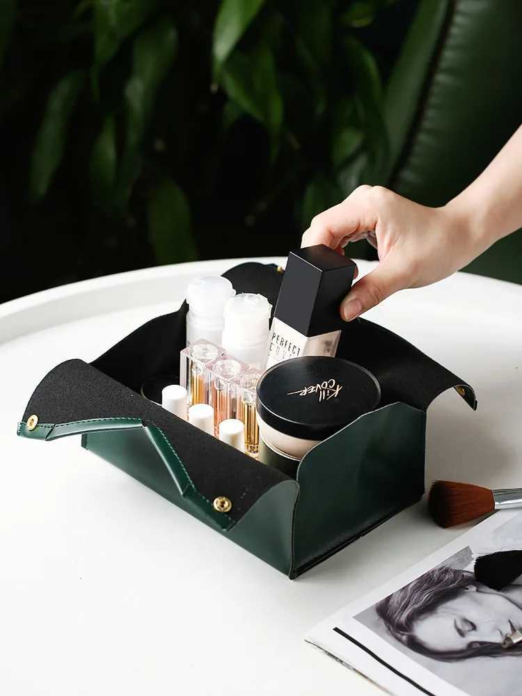 Nordic PU Leather Tissue Box holder Car Tissue Case Living Ro Pumping Paper Storage box Napkin Holder Desktop Napkin Holder H251201