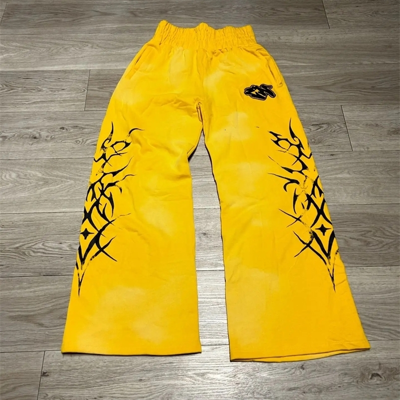 Y2k Gothic Hip Hop Casual Pants Jogger Harajuku Loose Elastic Waist Cotton Straight Trousers Men Women Streetwear Z260314