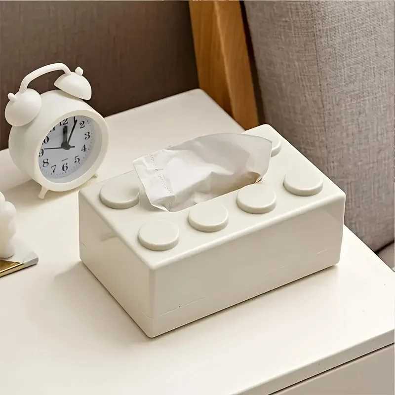 building block tissue box high appearance ll mti-functional he napkin storage box living ro coffee table storage box H251201